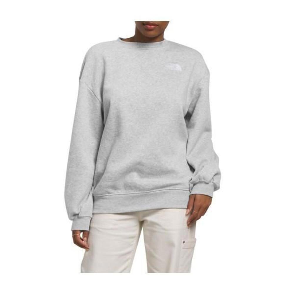 The North Face Womens Fit Crewneck Sweatshirt  Grey Solid